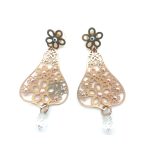Mariana Earrings Finely Detailed Clear & AB Austrian Crystals Sweet Summer Coll.