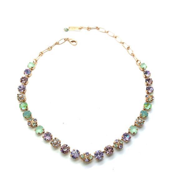 Necklace By Mariana A La Mode Coll. Beautiful Violet, Rose & Cream Pearl Swarovski Crystals