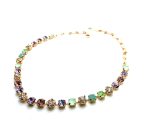 Necklace By Mariana A La Mode Coll. Beautiful Violet, Rose & Cream Pearl Swarovski Crystals - Image 3