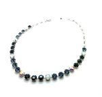 Necklace By Mariana Songbook Coll. Montana Blue and Opal Swarovski Crystals - Image 2
