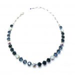 Necklace By Mariana Songbook Coll. Montana Blue and Opal Swarovski Crystals