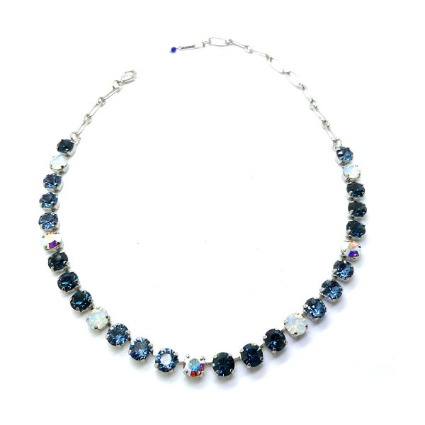 Necklace By Mariana Songbook Coll. Montana Blue and Opal Swarovski Crystals