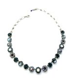 Necklace By Mariana Woman Lovely Montana Blue and Opal Swarovski Crystals