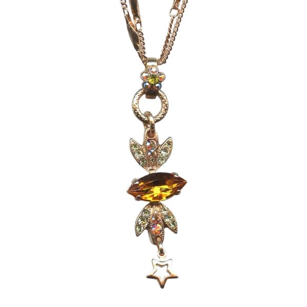 Mariana Necklace Pendant Timeless Topaz, Citrine, & AB Austrian Crystals Yellow Brick Road Nostalgia Coll.