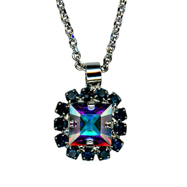 Mariana Necklace Pendant Alluring Montana Blue Austrian Crystals Mood Indigo Songbook Coll.