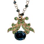 Mariana Necklace Pendant Exquisite Montana Blue & Erinite Austrian Crystals Atlantis Under The Sea Winter 2021 Coll.
