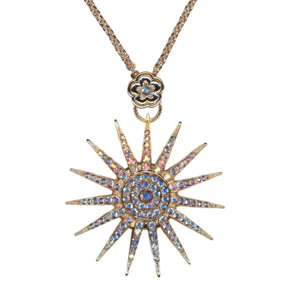Mariana Necklace Pendant Glitzy Aurora Boreale Austrian Crystals My Treasures Coll.