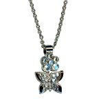 Mariana Necklace Pendant Floral Butterfly Moonlight Austrian Crystals My Treasures Coll. - Image 2