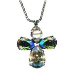 Mariana Necklace Pendant Shimmering AB & Moonlight Austrian Crystals 2019 Special Edition - Image 2