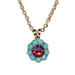 Mariana Necklace Pendant Charming Turq & Rose Austrian Crystals Afternoon in Amsterdam Summer 2022 Coll. - Image 3