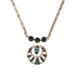 Mariana Necklace Pendant Classy Erinite, Montana Blue, & Navy Pearl Austrian Crystals Atlantis Under The Sea Winter 2021 Coll. - Image 3