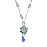 Mariana Necklace Pendant Gorgeous Capri Blue & Pacific Opal Austrian Crystals Serenity Joy Of Life Coll. - Image 3