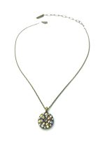 Mariana Necklace Pendant Shimmering AB, Clear, & White Pearls Austrian Crystals My Treasures Coll. - Image 2
