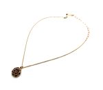 Mariana Necklace Pendant Floral Smoked Topaz & Golden Shadow Austrian Crystals My Treasures Coll. - Image 3