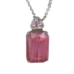 Mariana Necklace Pendant Lovely Rose Delite & Lt Rose Austrian Crystals My Treasures Coll.