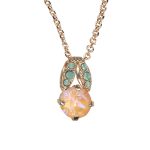 Mariana Necklace Pendant My Treasures Coll. Shimmering Sun Kissed Peach & Pacific Opal Austrian Crystals - Image 3