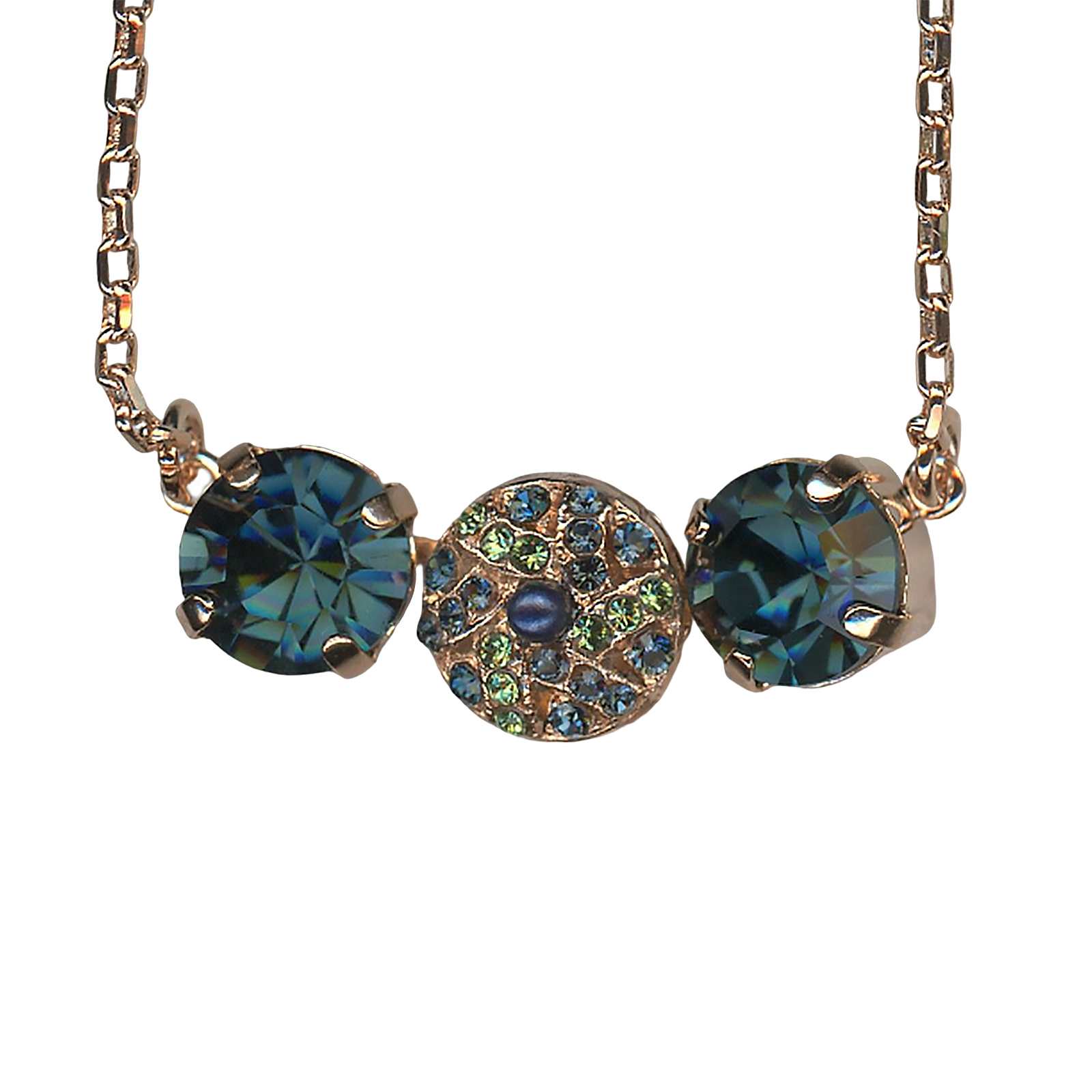 N-5259-1-1133-RG(1) Necklace Pendant By Mariana Joy Of Life Coll Beautiful Violet and Opal Swarovski Crystals - Image 1