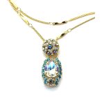 Necklace Pendant By Mariana Woman Stunning Moonlight Swarovski Crystals