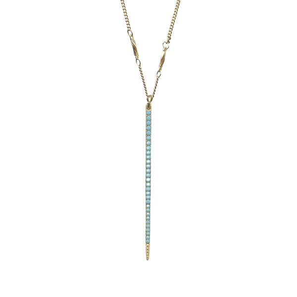 Mariana Necklace Pendant Simply Elegant Turquoise Austrian Crystals My Treasures Coll.