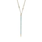 Mariana Necklace Pendant Simply Elegant Turquoise Austrian Crystals My Treasures Coll. - Image 2