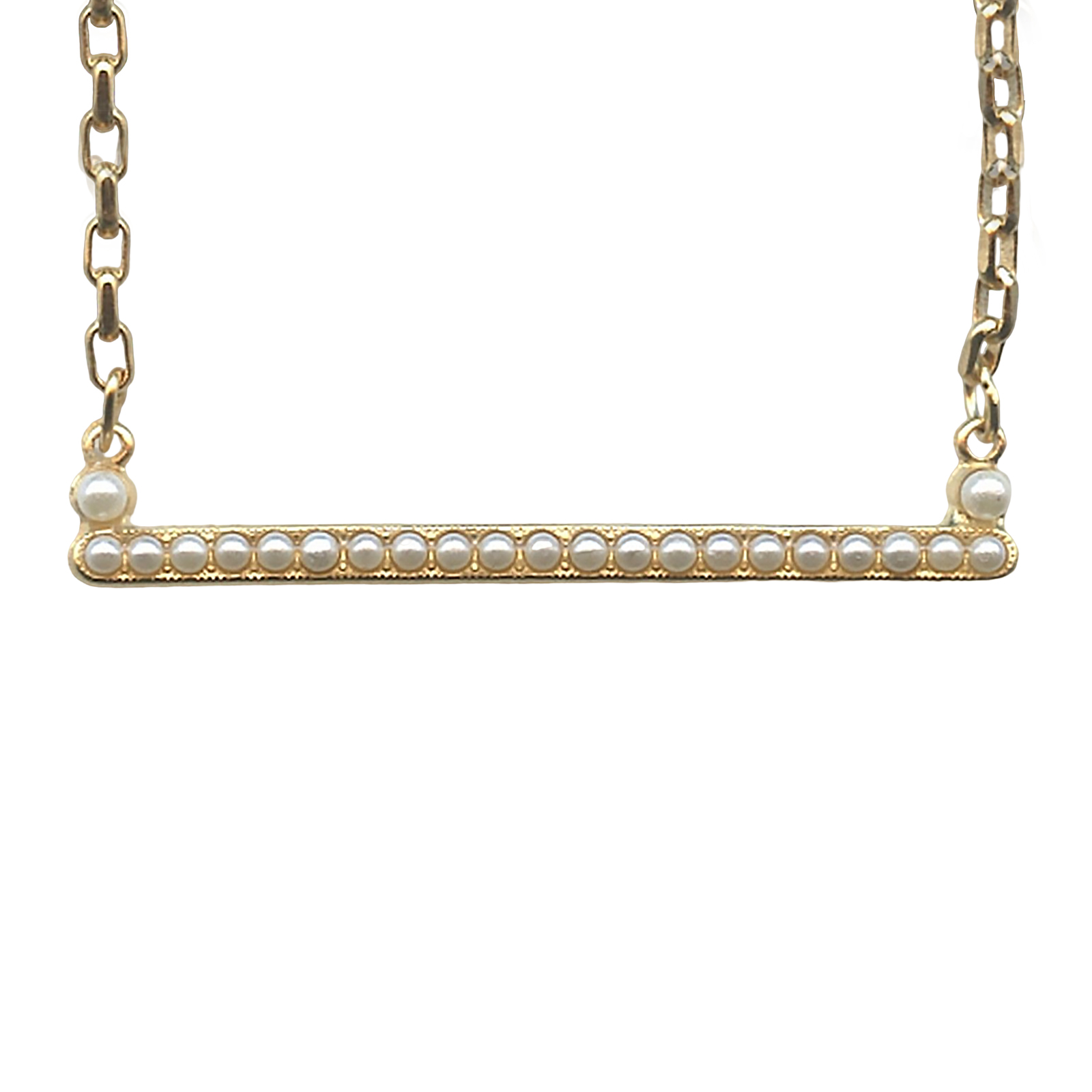 N-5302-139-YG(1) Mariana Necklace Pendant Elegant Cream Pearl Austrian Crystals My Treasures Coll. - Image 1