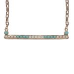 Mariana Necklace Pendant Gorgeous Turq, White Opal & Cream Pearl Austrian Crystals New Moon Mystique Winter 2019 Coll. - Image 3