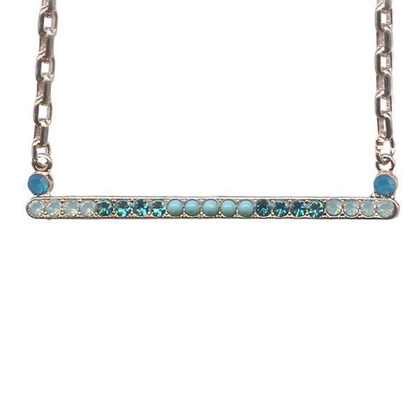 Mariana Necklace Pendant Fabulous Caribbean Blue Opal, Chrysolite Opal, Blue Zircon & Turquoise Austrian Crystals Caribbean Life Coll.