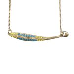 Mariana Necklace Pendant Beautiful Yellow Opal & Caribbean Blue Opal Austrian Crystals Kokomo Songbook Coll. - Image 3