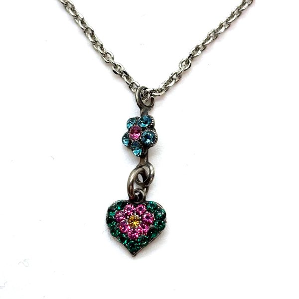 Necklace Pendant By Mariana Woman Charming Emerald and Topaz Swarovski Crystals