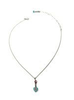 Mariana Necklace Pendant Fabulous Siam, Pearl, & Turq Austrian Crystals Happiness Joy Of Life Coll. - Image 3