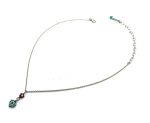 Mariana Necklace Pendant Fabulous Siam, Pearl, & Turq Austrian Crystals Happiness Joy Of Life Coll. - Image 2