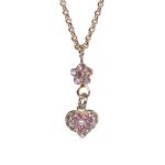 Mariana Necklace Pendant Beautiful Pearl, Lt Rose & Golden Shadow Austrian Crystals Love Joy Of Life Coll.