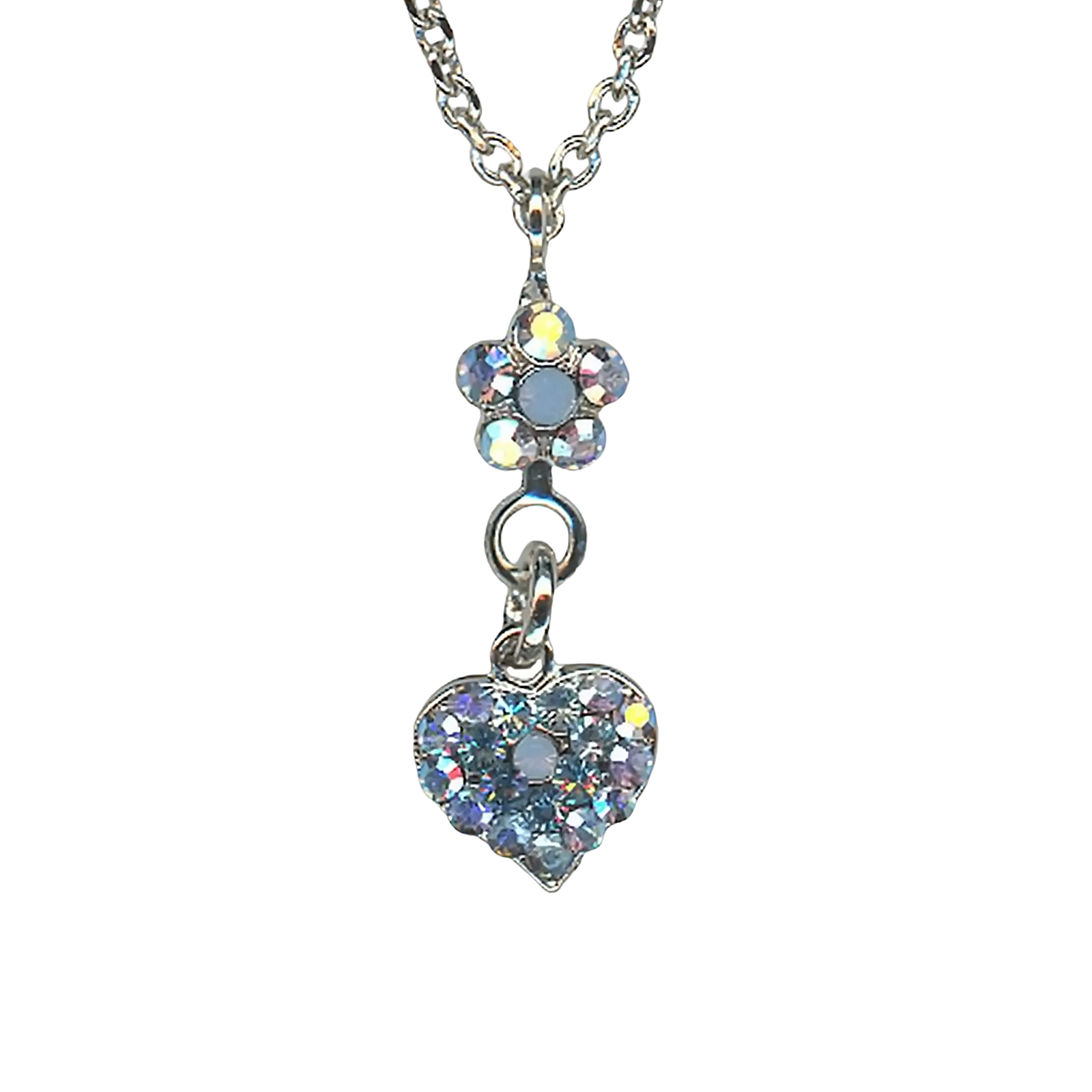 N-5322-9-202-SP(1) Mariana Necklace Pendant Charming Aquamarine, Air Blue Opal, & AB Austrian Crystals Caribbean Life Coll. - Image 1