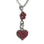 Mariana Necklace Pendant Alluring Siam & Red Coral Austrian Crystals My Treasures Coll.