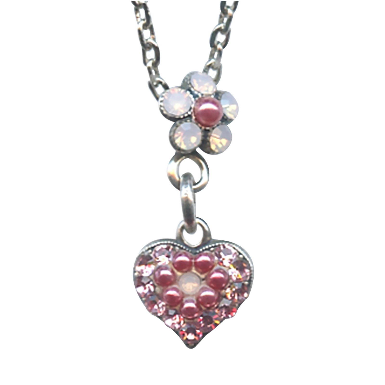 N-5322-9-223-1-SP(1) Mariana Necklace Pendant Sassy Lt Rose, Pink Pearl & Rose Opal Austrian Crystals Caribbean Life Coll. - Image 1