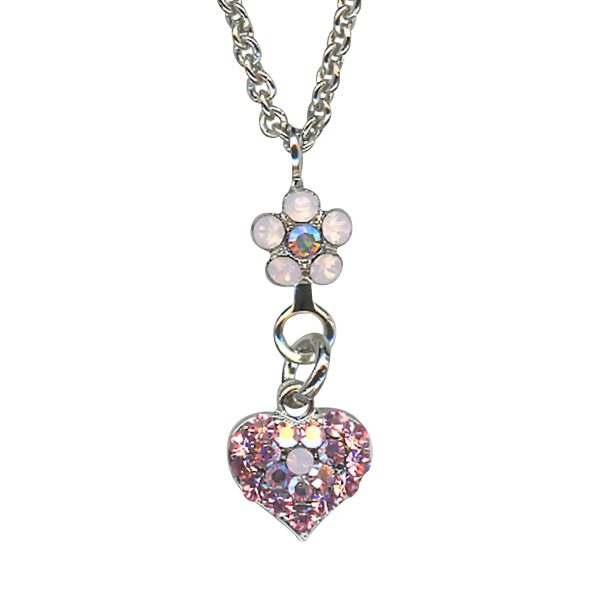 Mariana Necklace Pendant Sophisticated Lt Rose, AB, & Rose Opal Austrian Crystals Diana Icons Coll.