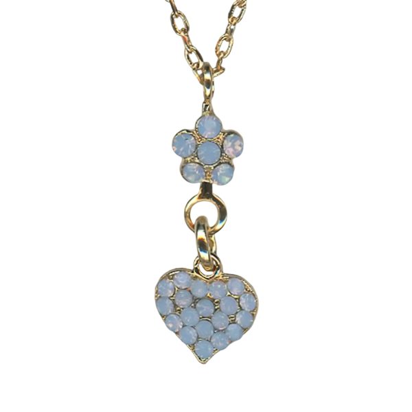 Mariana Necklace Pendant Preppy Lt Sapphire Opal Austrian Crystals My Treasures Coll.