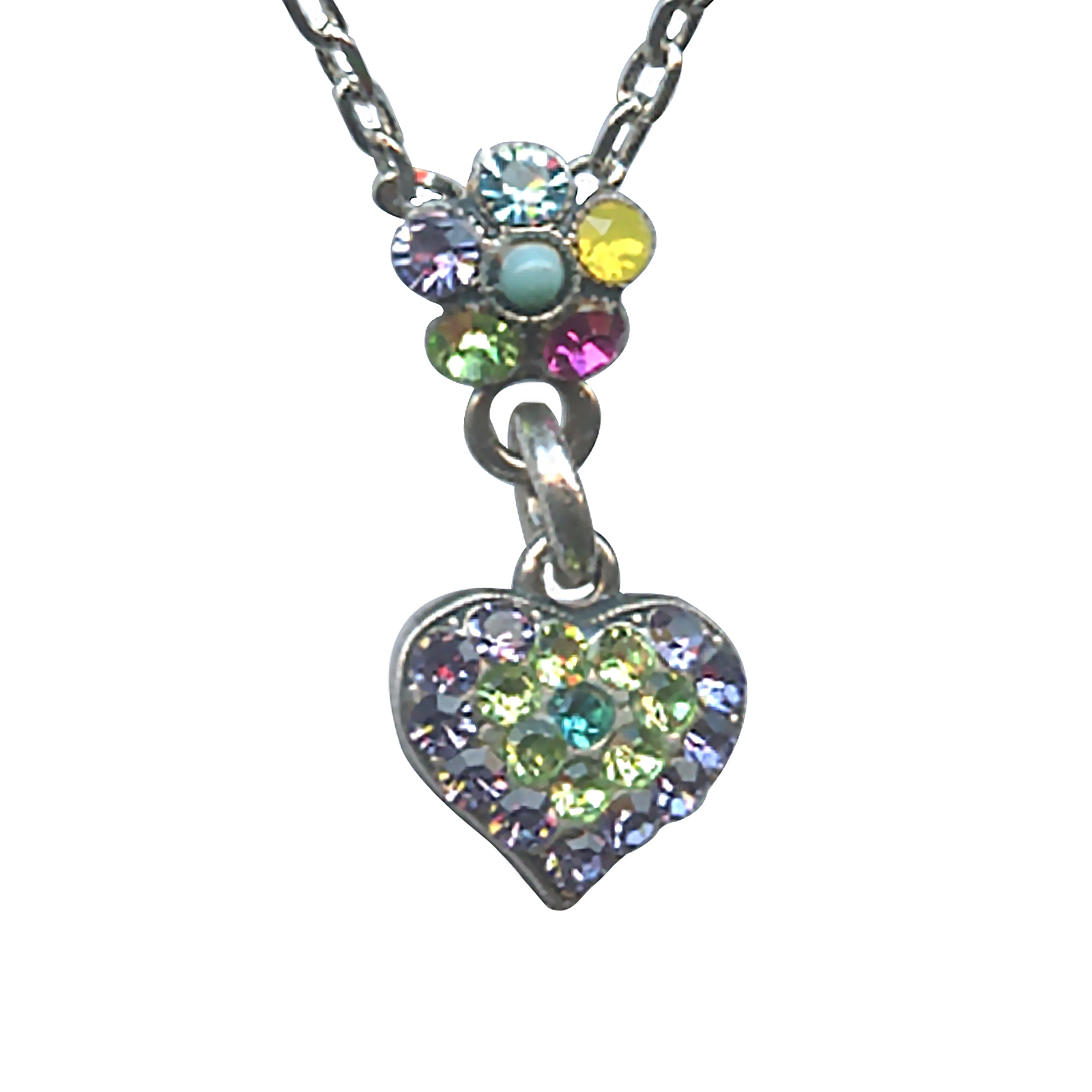 N-5322-9-333-1-SP(1) Necklace Pendant By Mariana Woman Elegant Multi-Color Swarovski Crystals - Image 1
