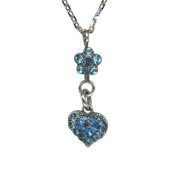 Mariana Necklace Pendant Beautiful Indicolite & Aquamarine Austrian Crystals Mystique Winter 2019 Collection Coll.