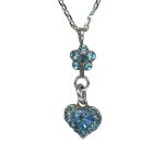 Mariana Necklace Pendant Beautiful Indicolite & Aquamarine Austrian Crystals Mystique Winter 2019 Collection Coll. - Image 2
