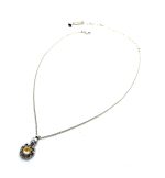 Necklace Pendant By Mariana Woman Adorable Sun Kissed Sunshine Swarovski Crystals - Image 2