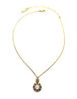 Necklace Pendant By Mariana Woman Adorable Clear and Cream Pearl Swarovski Crystals - Image 3