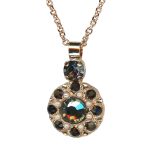 Mariana Necklace Pendant Stunning Jet Black, Silver Night, & Pearl Austrian Crystals Rocky Road À La Mode Coll.
