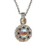 Mariana Necklace Pendant Sophisticated Sun Kissed Horizon, Golden Shadow, & Jet Austrian Crystals 2022 VOL. 1 Sexbomb Coll. - Image 2