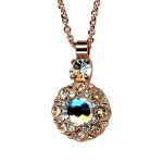 Necklace Pendant By Mariana Woman Fabulous Clear and Golden Shadow Swarovski Crystals