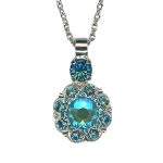 Mariana Necklace Pendant Alluring Laguna Delite & Indicolite Austrian Crystals My Treasures Coll. - Image 3
