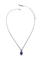 Mariana Necklace Pendant Dainty Sun-Kissed Plum Austrian Crystals My Treasures Coll. - Image 3