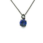 Mariana Necklace Pendant Dainty Sun-Kissed Plum Austrian Crystals My Treasures Coll.