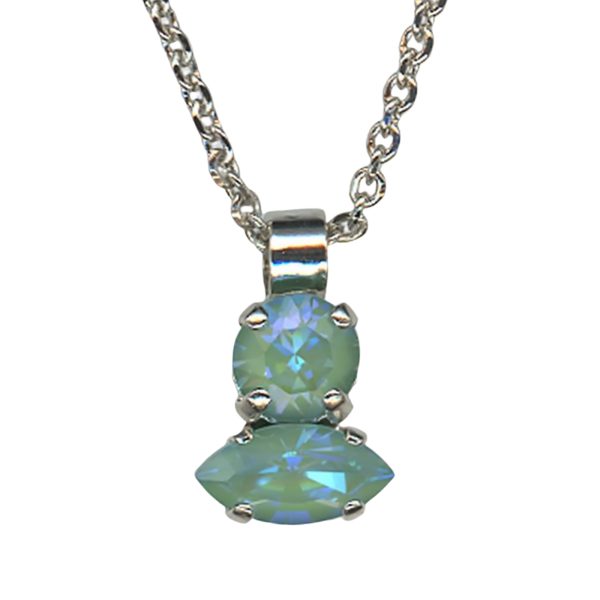 Mariana Necklace Pendant Fab Sun Kissed Peridot Austrian Crystals My Treasures Coll.
