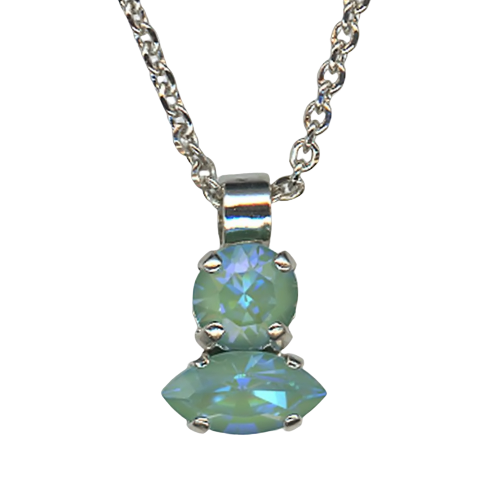 N-5633-169169-SP(1) Mariana Necklace Pendant Fab Sun Kissed Peridot Austrian Crystals My Treasures Coll. - Image 1